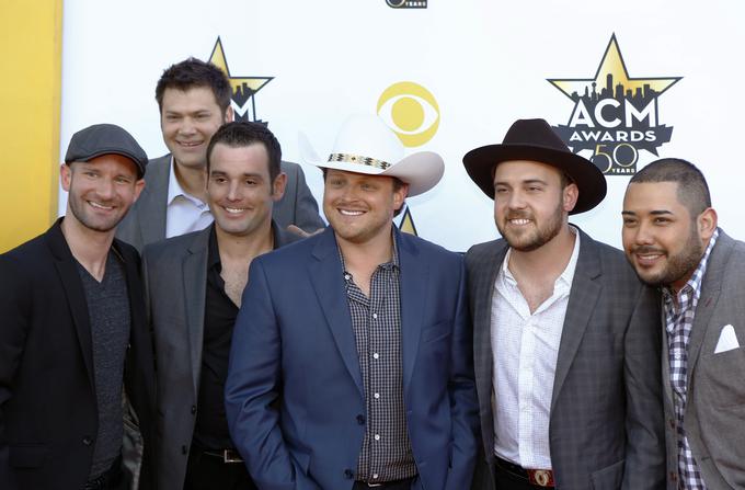 Josh Abbott Band na podelitvi nagrad country glasbe leta 2015. | Foto: Reuters