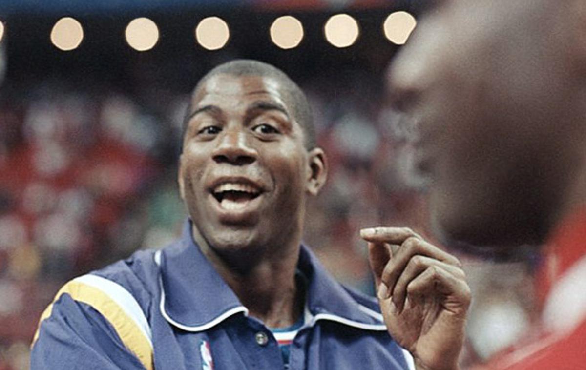 Magic Johnson 1992 | Magic Johnson je z Lakersi osvojil pet šampionskih prstanov v osemdesetih letih prejšnjega stoletja. | Foto Guliverimage