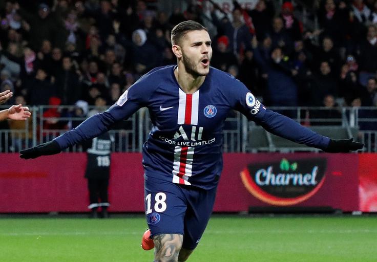 Mauro Icardi je v tej skrajšani sezoni za PSG dosegel 20 zadetkov. | Foto: Reuters