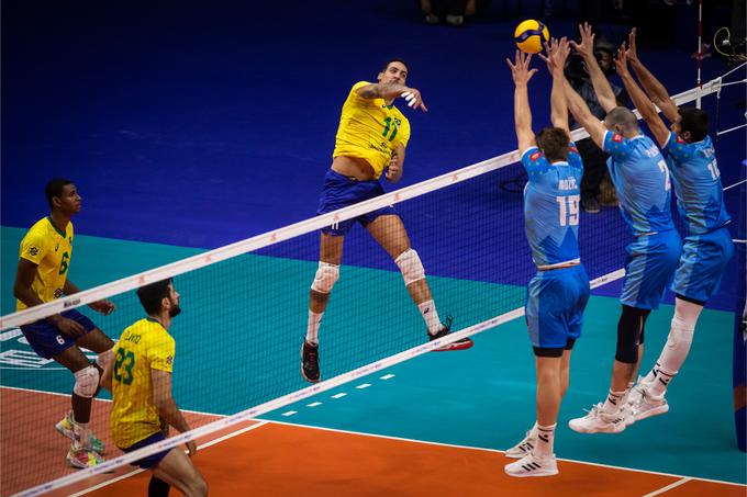 Slovenija Brazilija liga narodov odbojka | Foto: Volleyballworld