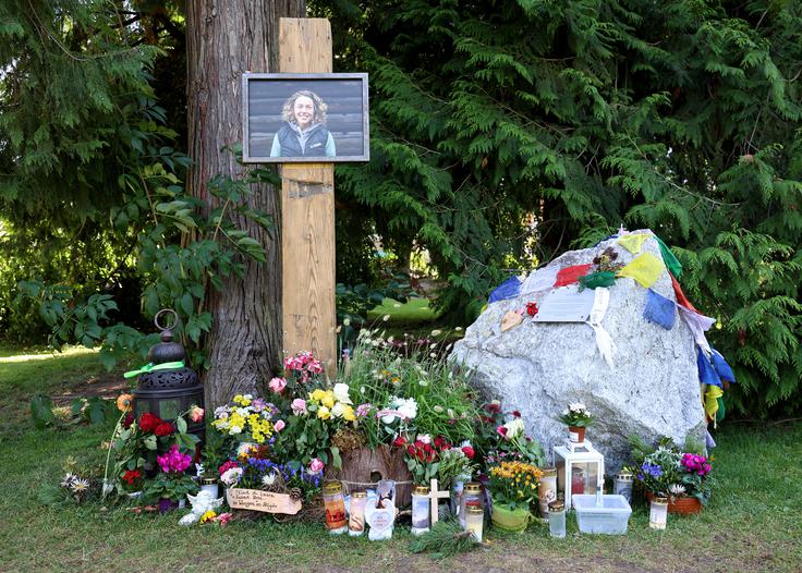 Spominsko obeležje za Lauro Dahlmeier  | Foto: Guliverimage
