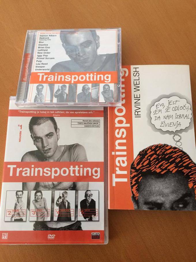 Takrat si moral imeti vse od Trainspottinga: knjigo, zgoščenko in DVD. | Foto: Samo Rugelj