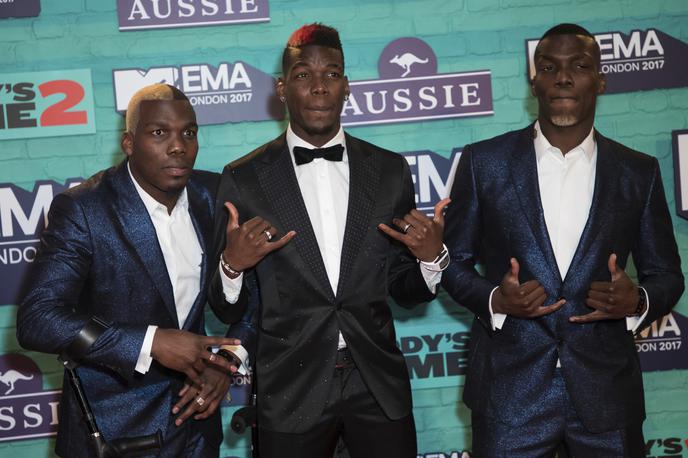 Mathias Pogba | Bratje Pogba so zelo povezani. Tako so se udeležili slavnostnega večera na podelitvi MTV-nagrad. | Foto Guliverimage