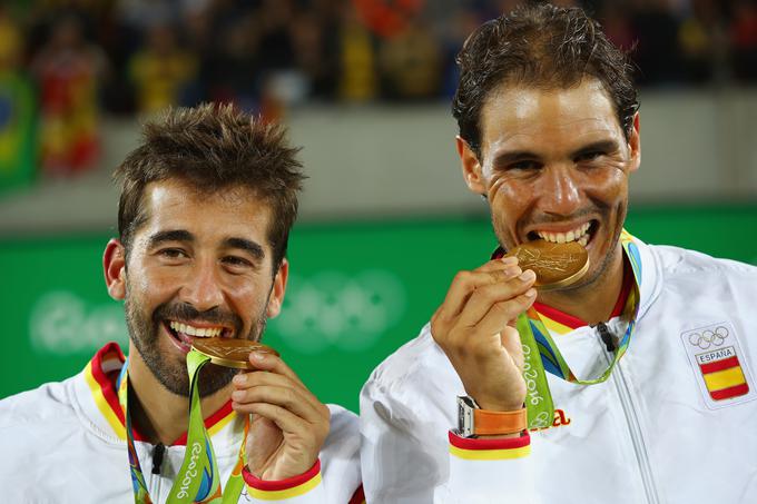Rafael Nadal je bil je izjemno vesel zlata v moških dvojicah. Mu lahko uspe tudi v posamični konkurenci in v konkurenci mešanih dvojic? | Foto: 