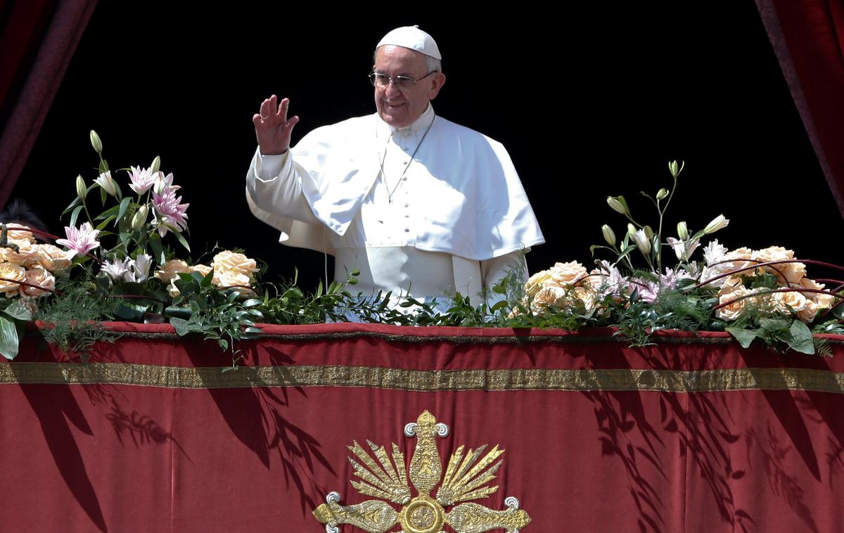 Velika noč Vatikan Papež Frančišek urbi et orbi | Foto Reuters