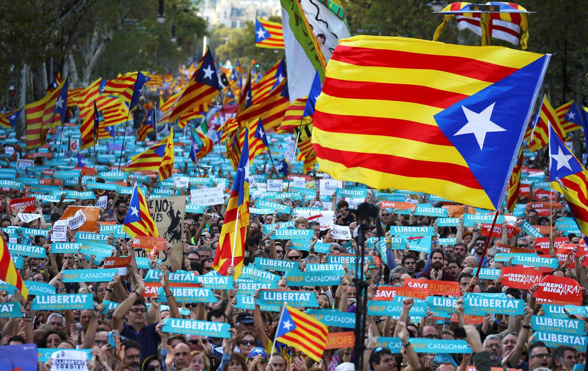 Katalonija, protest 21.10.2017 | Foto Reuters
