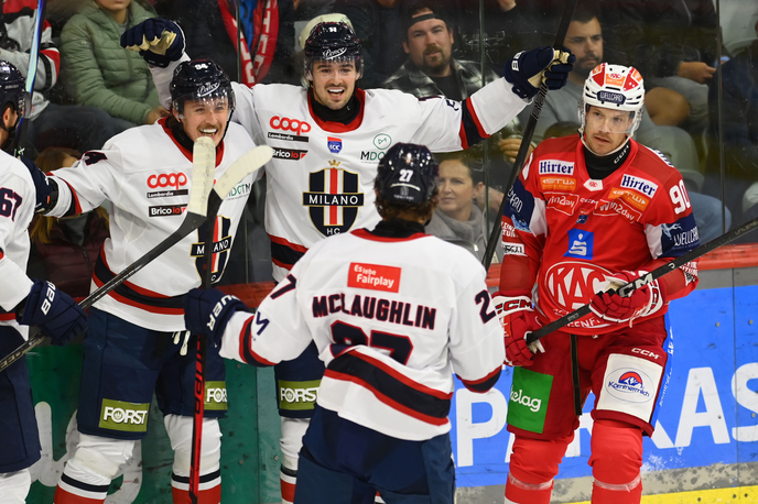 KAC Celovec : Milano | Hokejisti Milana so na Koroškem zadali prvi poraz Celovčanom. | Foto EC-KAC/Florian Pessentheiner
