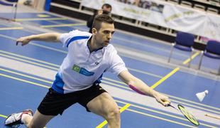 Poraza slovenskih badmintonistov