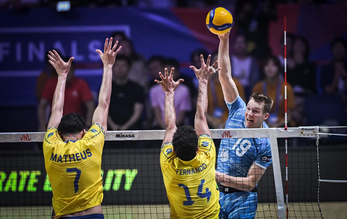liga narodov, slovenska odbojkarska reprezentanca : Brazilija, Rok Možič | Slovenci so se še tretjič v zadnjih petih letih potegovali za bron lige narodov, a še tretjič končali na četrtem mestu. | Foto VolleyballWorld