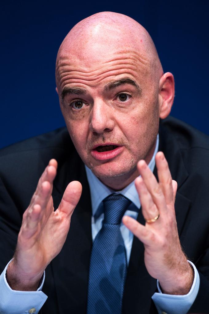 Predsednik Fife Gianni Infantino je očitke revije Josimar o lobiranju za Aleksandra Čeferina v predvolilnem času za novega predsednika Uefe označil za neresnične. | Foto: Sportida