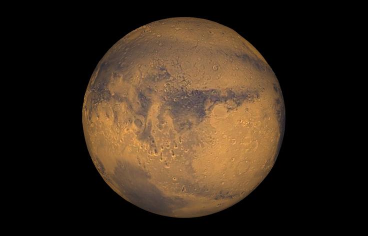 Fotografija rdečega planeta, ki jo je posnela ameriška vesoljska agencija Nasa. | Foto: 
