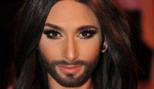Na Evroviziji tudi bizarna pevka z brado (foto in video)