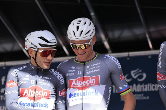 Gianni Vermeersch in Mathieu van der Poel | Gianni Vermeersch in Mathieu van der Poel. Belgijec je bil v veliko oporo MVDP. | Foto Guliverimage