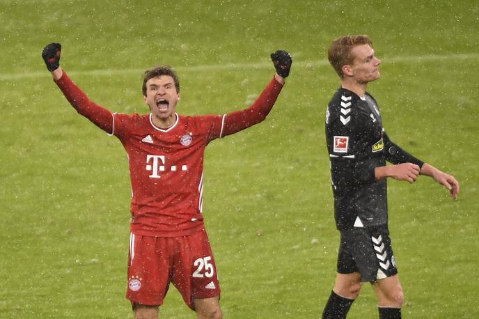 Thomas Müller | Junak Bayerna je bil z golom in asistenco izkušeni Thomas Müller. | Foto Reuters