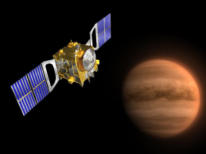 Venera Express je bila več kot devet let trajajoča misija Evropske vesoljske agencije, med katero je istoimensko raziskovalno plovilo preučevalo atmosfero planeta Venera. Po zaslugi Venera Expressa vemo, da so na planetu nekoč najverjetneje obstajali oceani, da so nevihte s strelami na Veneri veliko pogostejše kot na Zemlji in da je praktično celoten južni pol Venere velik vrtinec. Znanstveniki so se ogromno naučili tudi o kemični sestavi ozračja Venere.  |  Foto: ESA | Foto: 