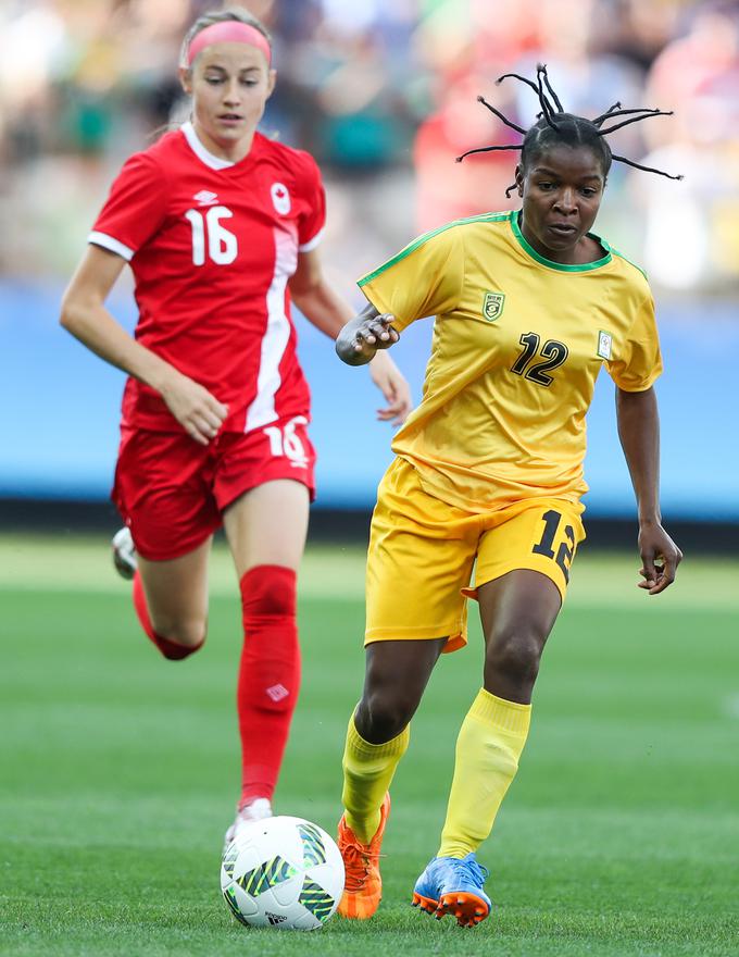 In za konec še morda najbolj odštekana - Marjory Nyaumwe, nogometašica iz Zimbabveja. | Foto: Getty Images