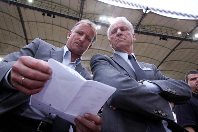 Andreas Brehme in Giovanni Trapattoni na klopi Stuttgarta. | Foto: 