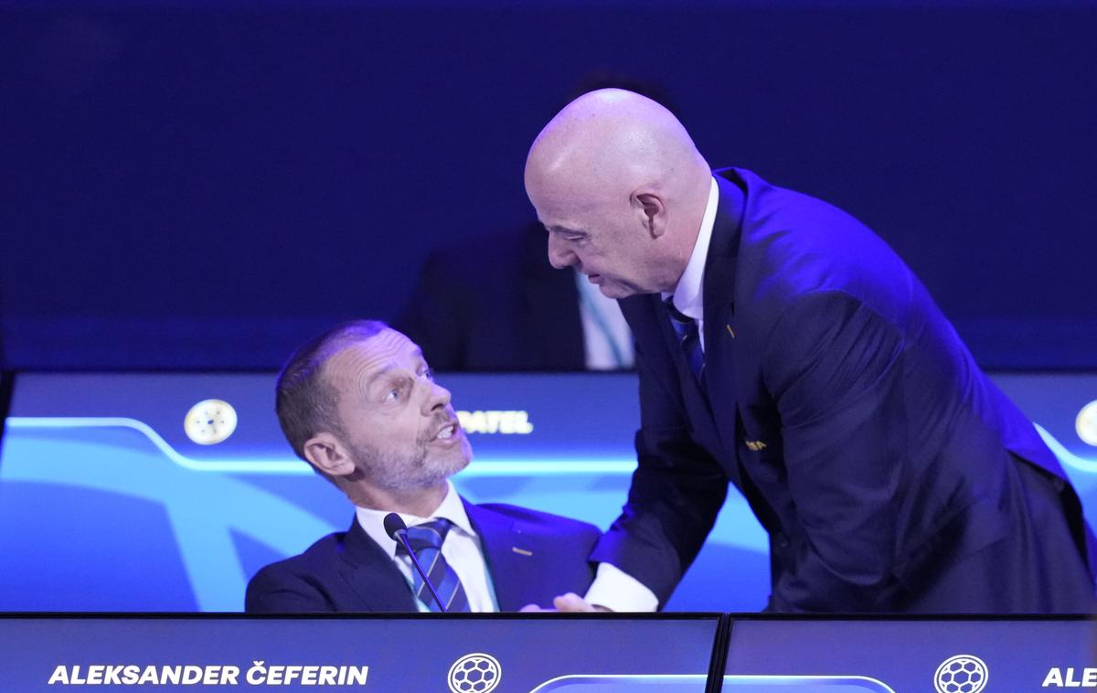 Gianni Infantino Aleksander Čeferin | Gianni Infantino in Aleksander Čeferin. | Foto Guliverimage
