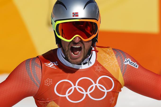 Aksel Lund Svindal je bil najhitrejši v kraljevski disciplini alpskega smučanja. | Foto: Reuters