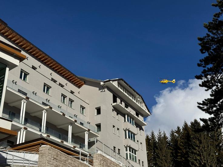 Bolnišnica v Cortini, kjer se zdravi Lindsey Vonn.  | Foto: Reuters