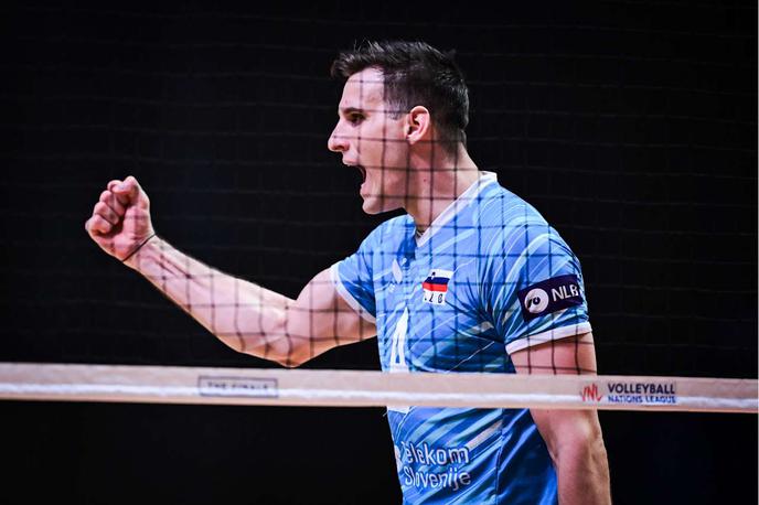 slovenska odbojkarska reprezentanca, liga narodov, četrtfinale : Francija, Jan Kozamernik | Jan Kozamernik je bil izbran v idealno postavo letošnje lige narodov. | Foto VolleyballWorld