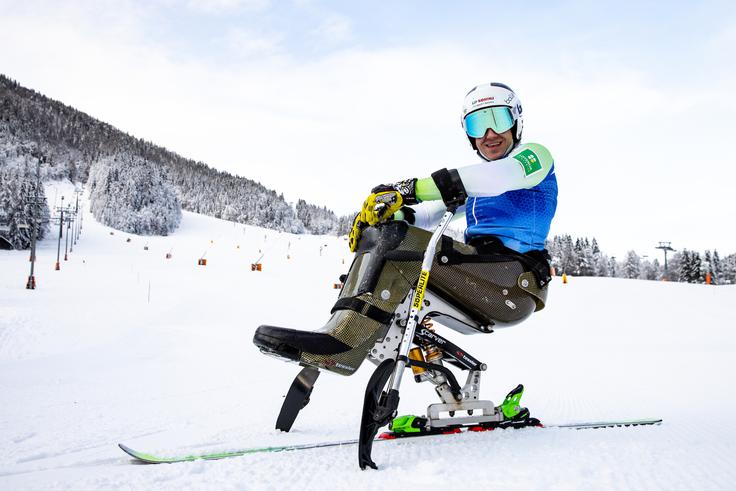 Slovenske barve je na Kitajskem zastopal Jernej Slivnik. | Foto: Sportida