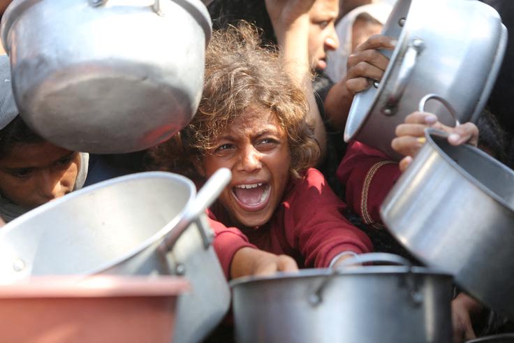 Na območju mesta Gaza na severu enklave so Združeni narodi v petek uradno razglasili lakoto. | Foto: Reuters