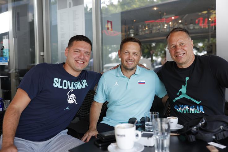 slovenska košarkarska reprezentanca, Aleksander Sekulić, Danijel Radosavljević, Luka Bassin | Foto: Aleš Fevžer