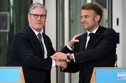 Macron in Starmer: Pripravljeni smo