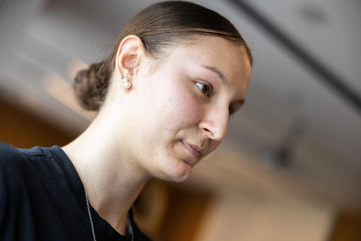 slovenska ženska košarkarska reprezentanca Ajša Sivka | Foto: Vid Ponikvar/Sportida