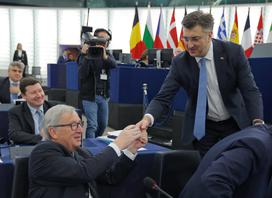 Jean-Claude Juncker in Andrej Plenković