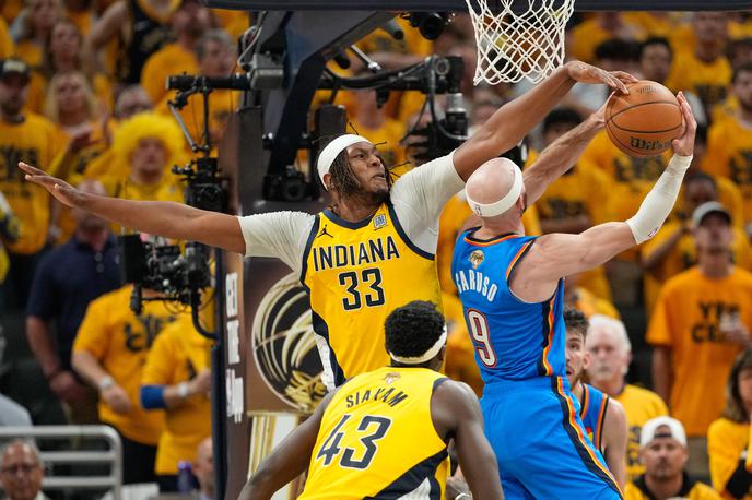 Oklahoma City Indiana | Košarkarji Indiane so izsilili sedmo tekmo, tako da bo prvak znan v nedeljo. | Foto Reuters