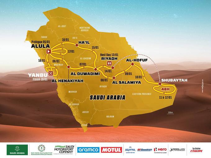 Trasa relija Dakar 2024 | Foto: Dakar Rally