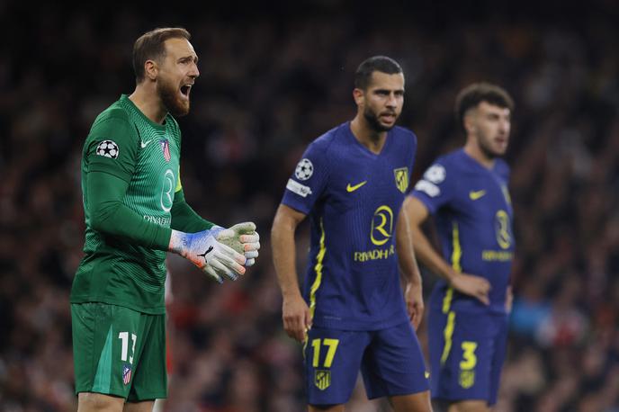 Arsenal Atletico Jan Oblak | Jan Oblak je na gostovanju v Londonu prejel štiri zadetke, a zbral tudi štiri obrambe. | Foto Reuters