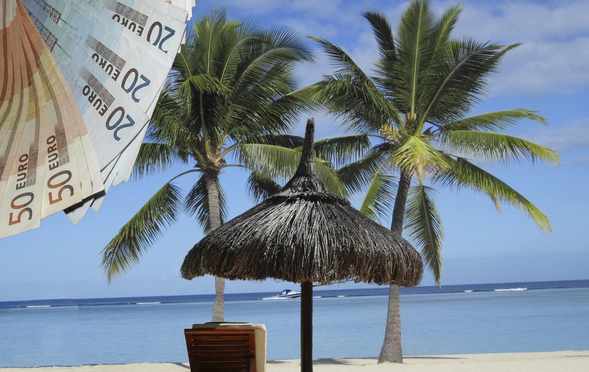 Davčna oaza, plaža | Prvi črni seznam davčnih oaz je EU oblikovala v začetku decembra 2017, da bi okrepila boj proti izogibanju davkom v odziv na davčni aferi panamski dokumenti in luxleaks. | Foto Thinkstock
