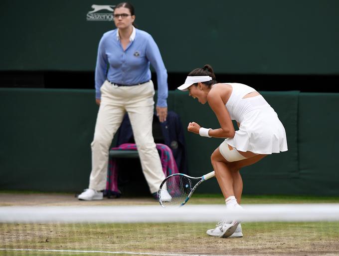 "Pred dvema letoma sem si po porazu s Sereno rekla, da moram osvojiti turnir v Wimbledonu in letos mi je to tudi uspelo." | Foto: Reuters