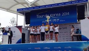 Grega Bole odlično začel dirko po Koreji, z etapno zmago do rumene majice