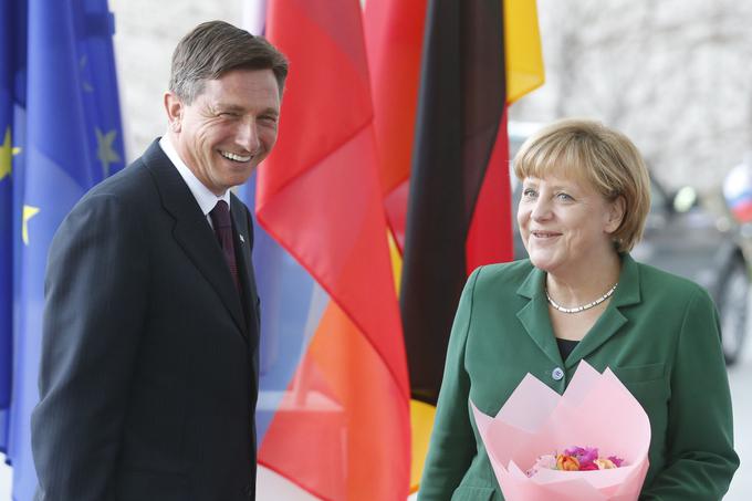 Na fotografiji Merklova in Pahor med srečanjem v Berlinu leta 2013. | Foto: Reuters