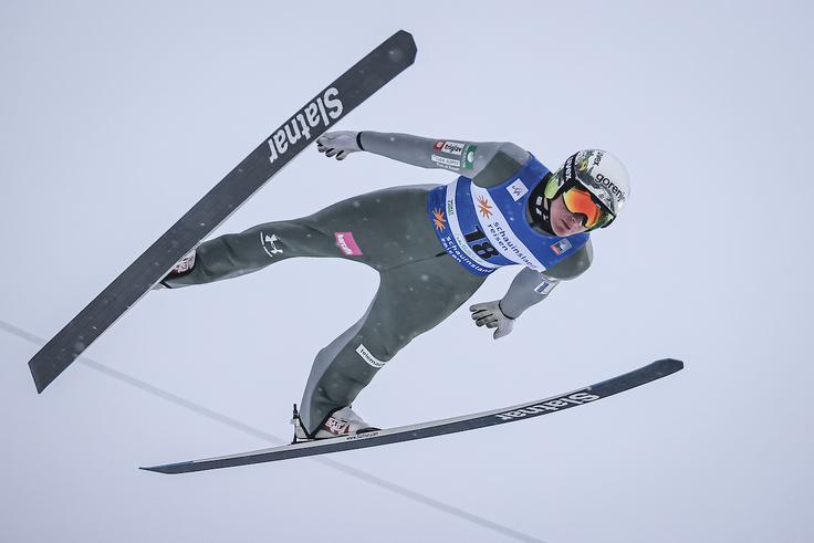 Domen Prevc je dobil priložnost na svetovnem prvenstvu v poletih v Vikersundu. | Foto: Sportida