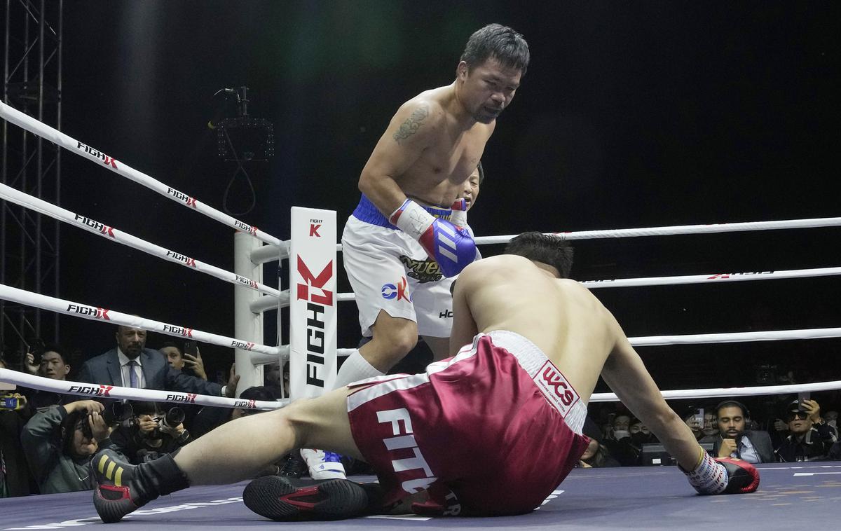 Manny Pacquiao | Manny Pacquiao je ob vrnitvi v ring zanesljivo opravil  z južnokorejskim zvezdnikom Youtuba DK Yoojem. | Foto Guliverimage