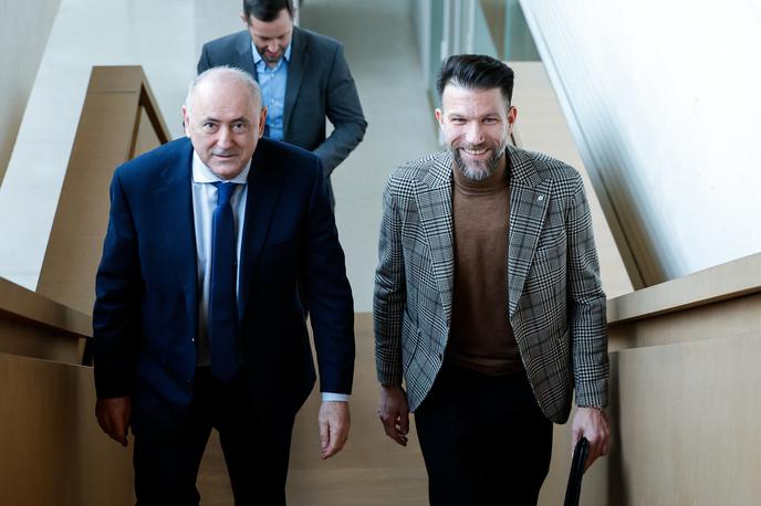Radenko Mijatović, Boštjan Cesar (NZS) | Radenko Mijatović in Boštjan Cesar sta se dotaknila tudi krize v Domžalah. | Foto Aleš Fevžer