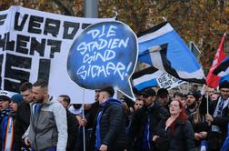 Nemški navijači nadaljujejo proteste zaradi strožjih varnostnih ukrepov