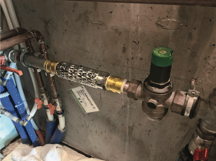 Primer montaže ELIMINATORJA v kotlovnici enodružinske hiše. | Foto: Eco element d.o.o.