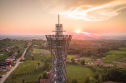 Z novega stolpa v Lendavskih goricah pogled na štiri dežele (foto)