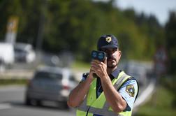 Med maratonom nadzora hitrosti policisti ujeli skoraj 900 prehitrih voznikov
