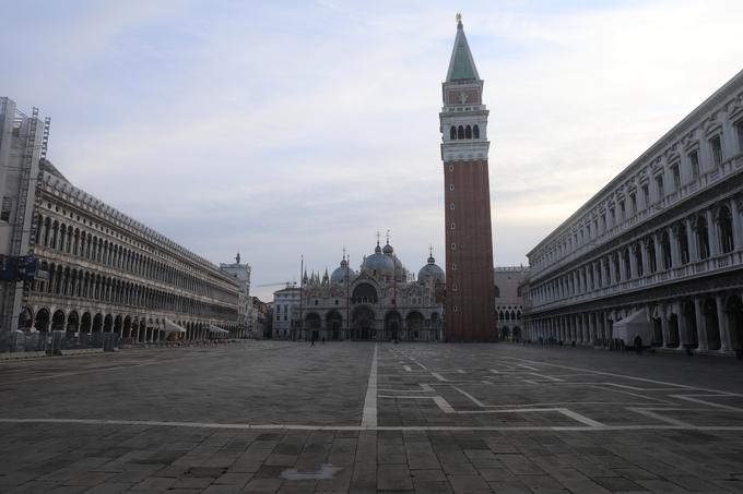 Zaradi karantene so prazne tudi Benetke. | Foto: Getty Images