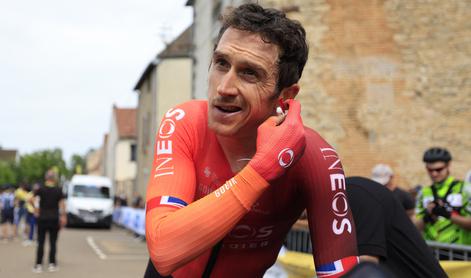 Geraint Thomas kritičen do ekipe glede škandala s slovenskim maserjem