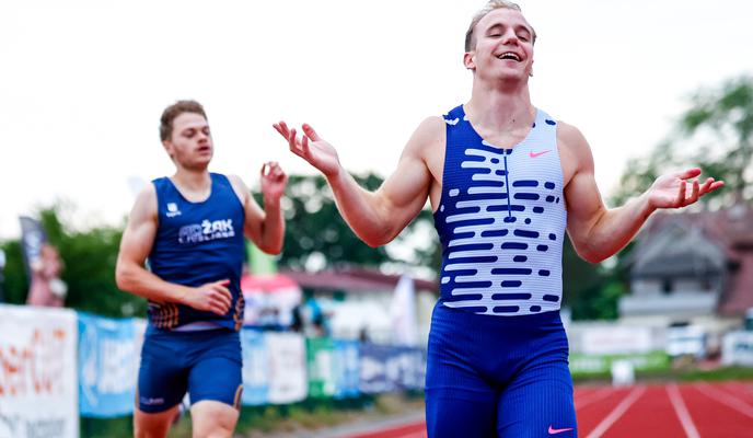Slovenska štafeta 4 x 100 s slovenskim rekordom druga