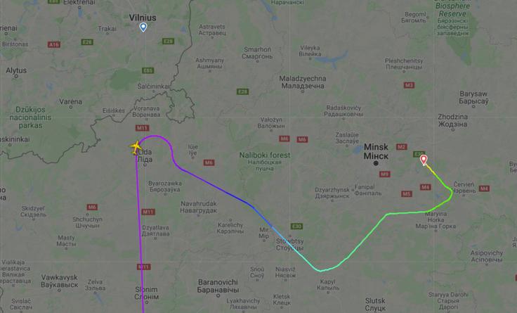 Ryanair Belorusija | Foto: Flightradar24