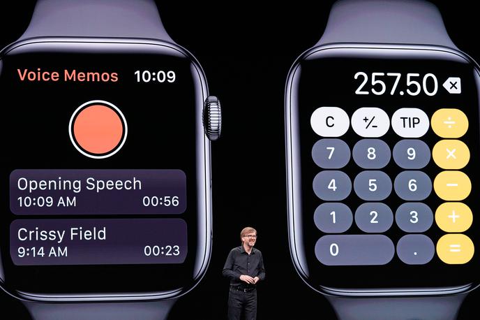 Apple Watch, pametna ura | V petek, 19. julija, bo Telekom Slovenije kot edini slovenski telekomunikacijski operater začel prodajati Applove pametne ure Apple Watch Series 4. | Foto Reuters